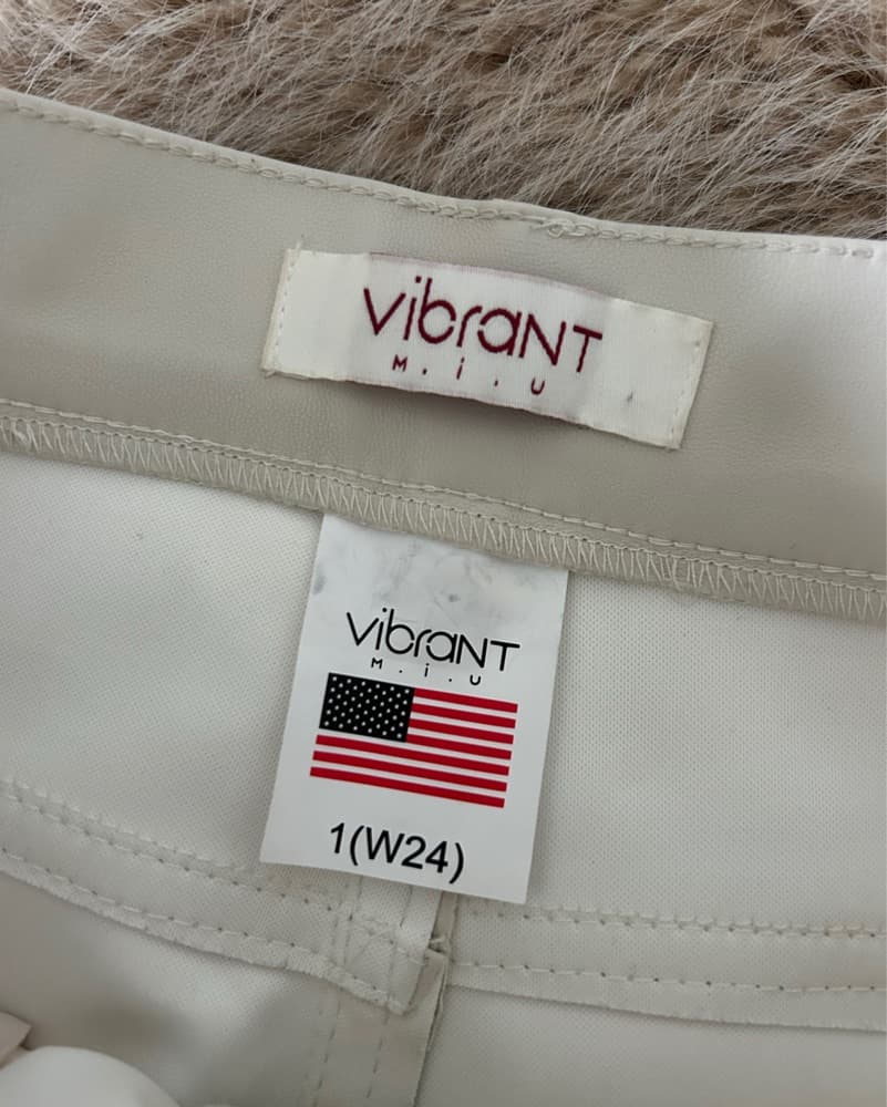 Vibrant M.i.U Wide Leg Vegan Leather Pan - Image 5