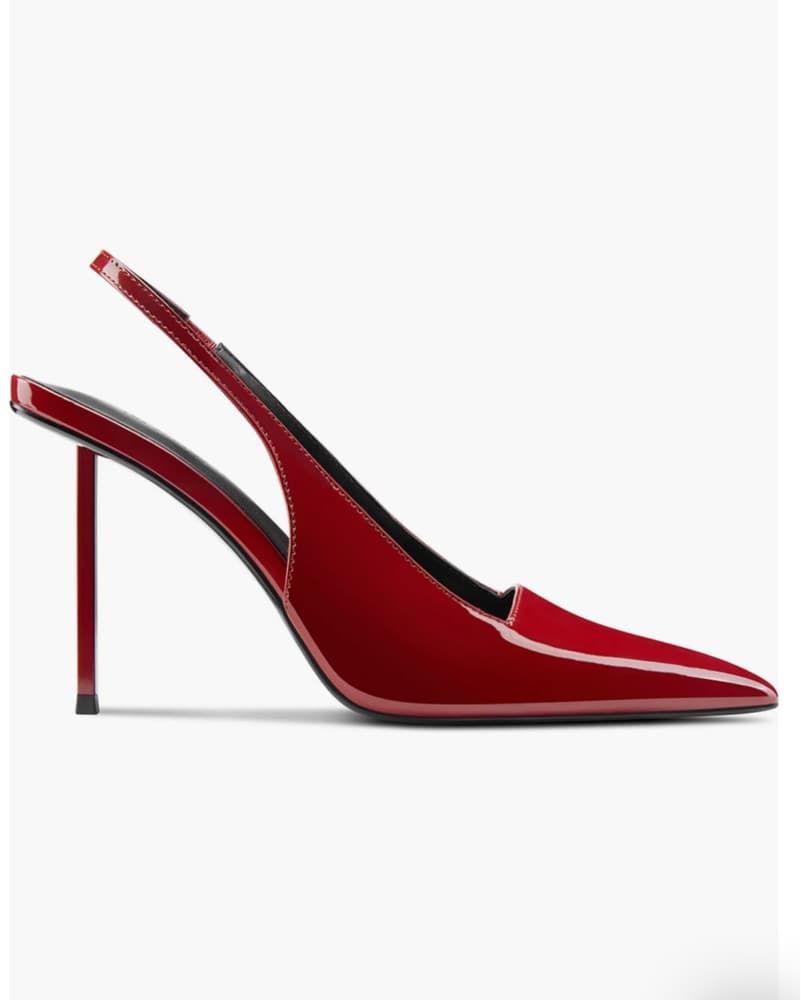 Femme LA G63 Slingback Sandals Rouge - Image 5