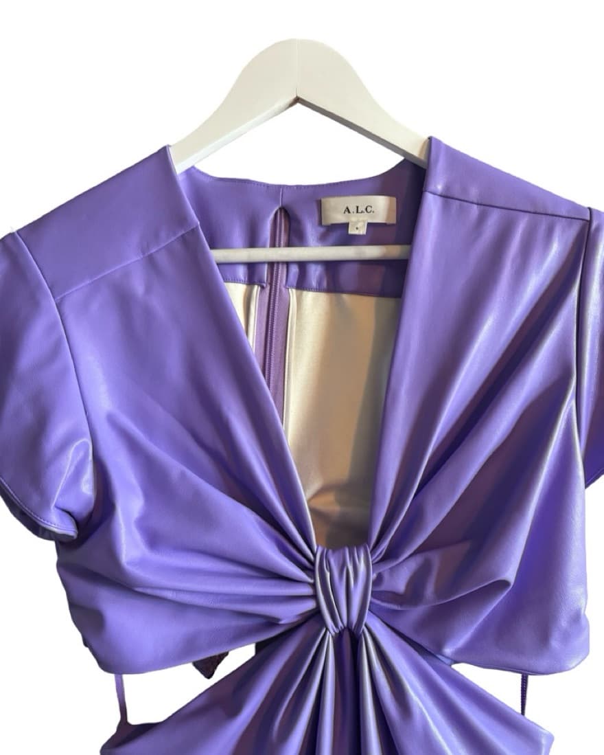ALC Lexi Coated Cutout Mini Dress - Image 6
