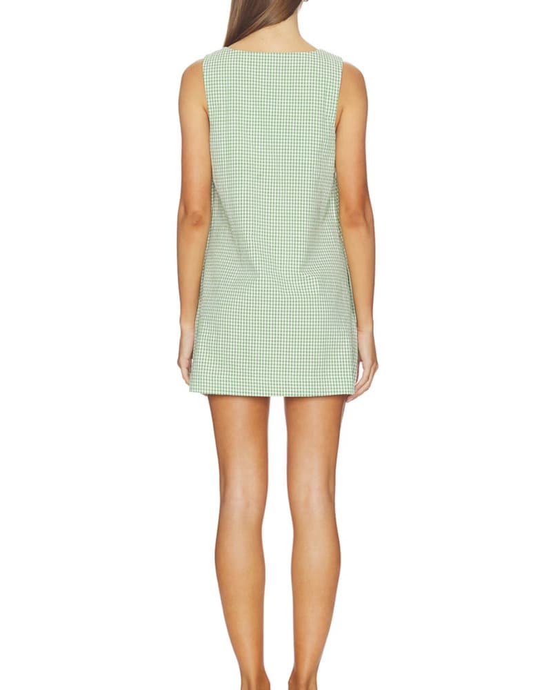 Everly Mini Dress In Field Green  - Image 2