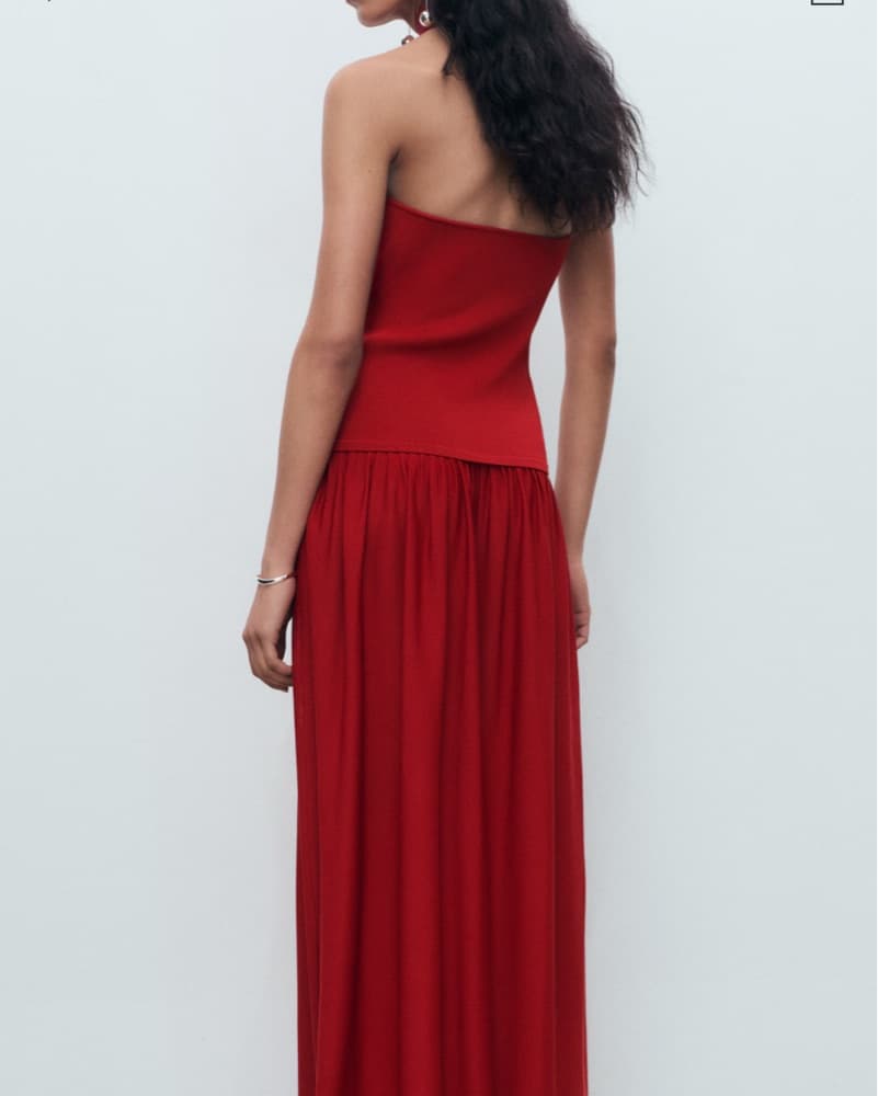 Mango Halter Neck Maxi Dress - Image 2