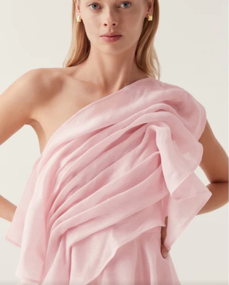 Aje Pink Mini Dress - Image 2