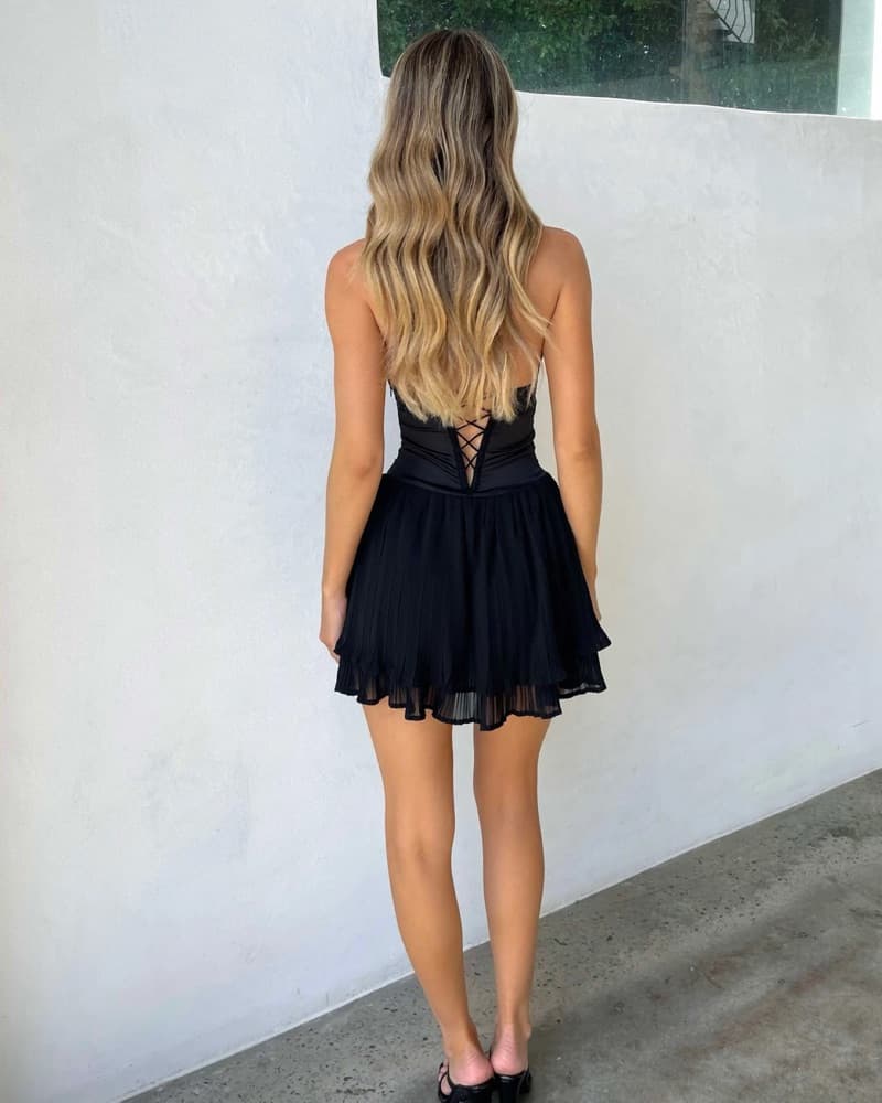Outcast MON AMOUR MINI DRESS BLACK - Image 3