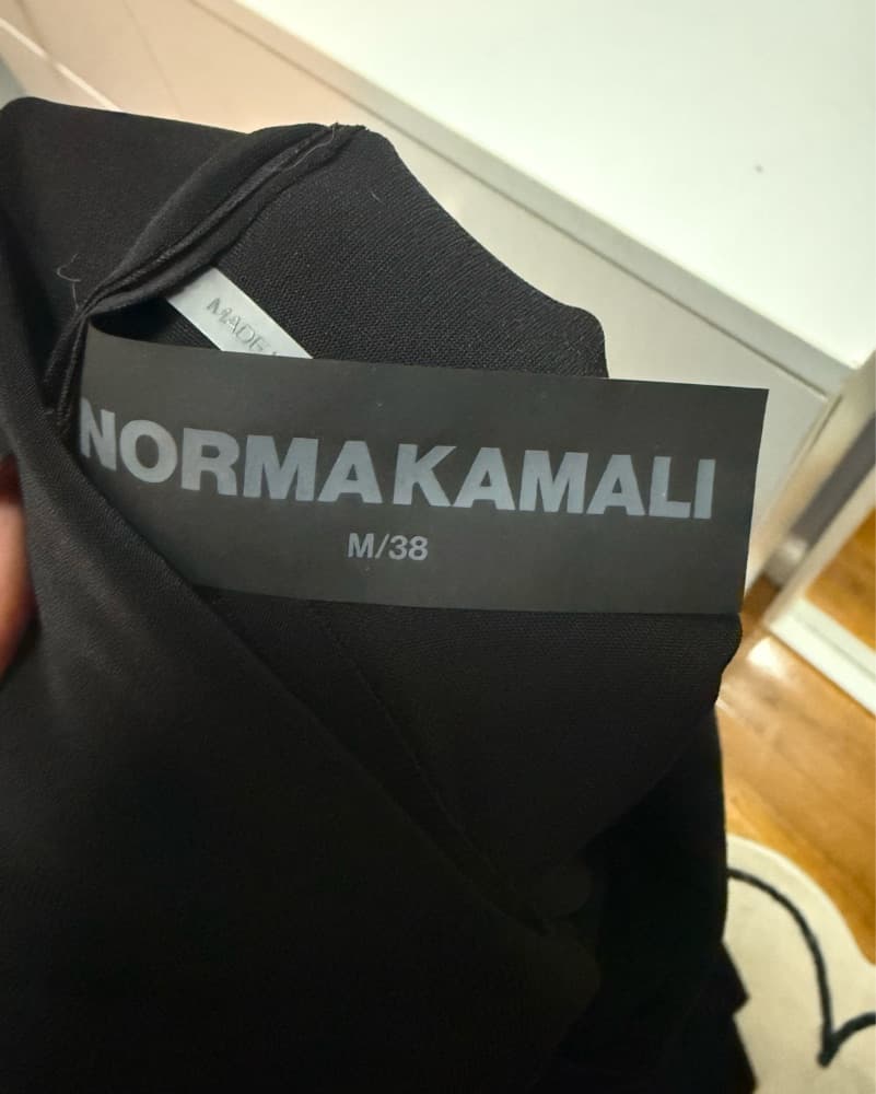 Norma Kamali Fishtail Dress, Black M  - Image 3