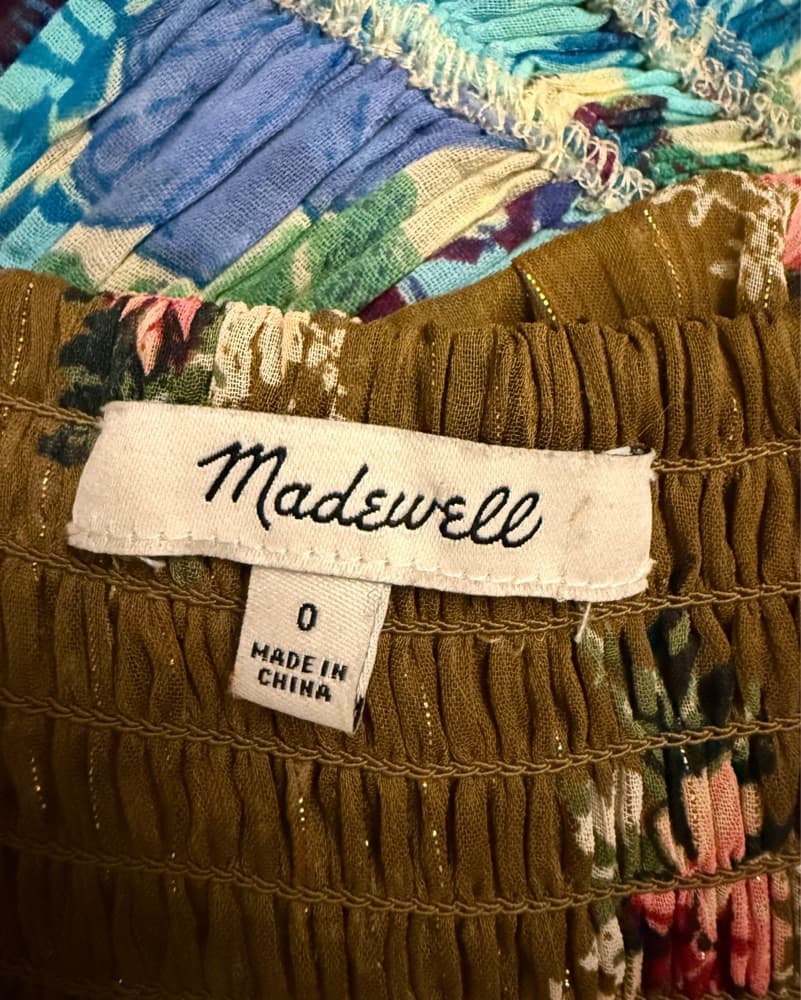 Madewell Olive Floral Maxi Dress - Image 2