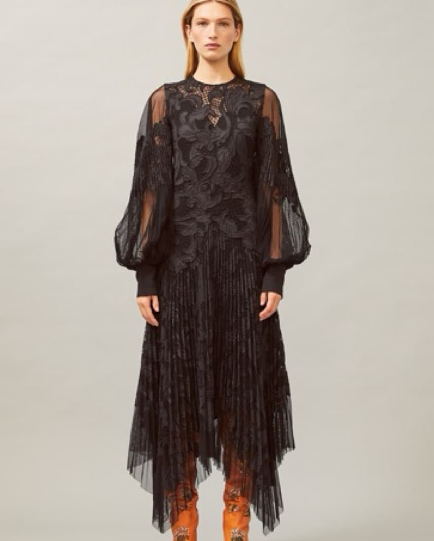 Tory Burch Embellished Guipre Dress - Image 3