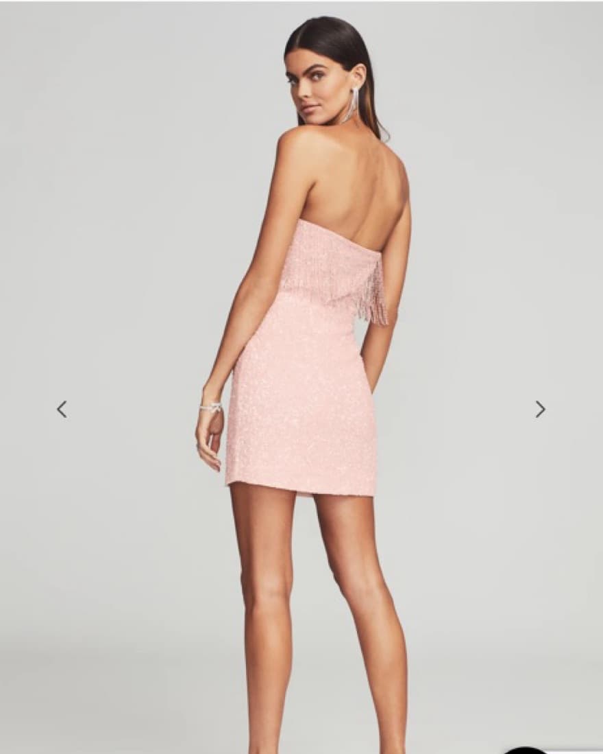 500$ Retrofete Beaded Strapless Mini  - Image 4