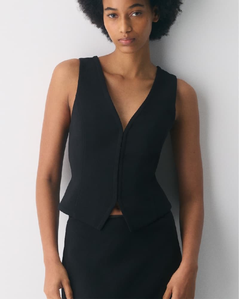 Sleek Black Vest - Image 1