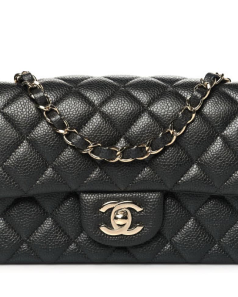 Chanel Black Caviar Classic Mini - Image 1