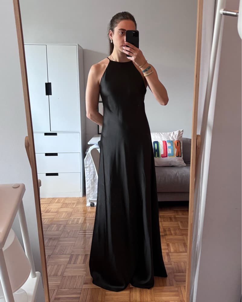 Formal Black Long Dress - Image 1