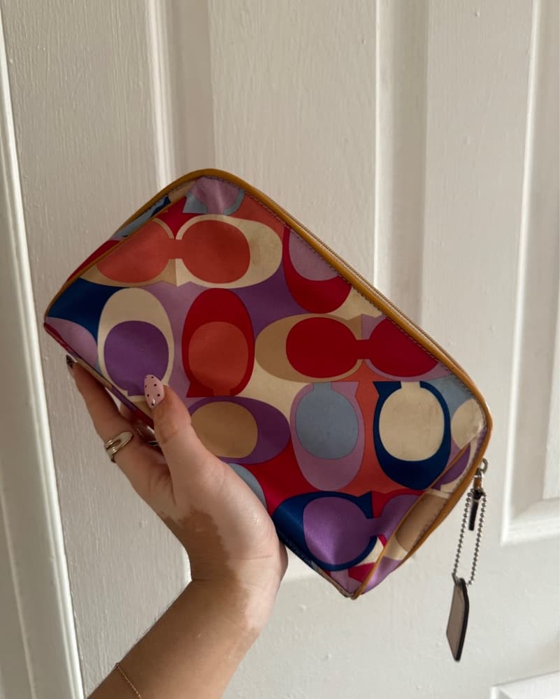 Coach Vintage Multi Color pouch/handbag - Image 1