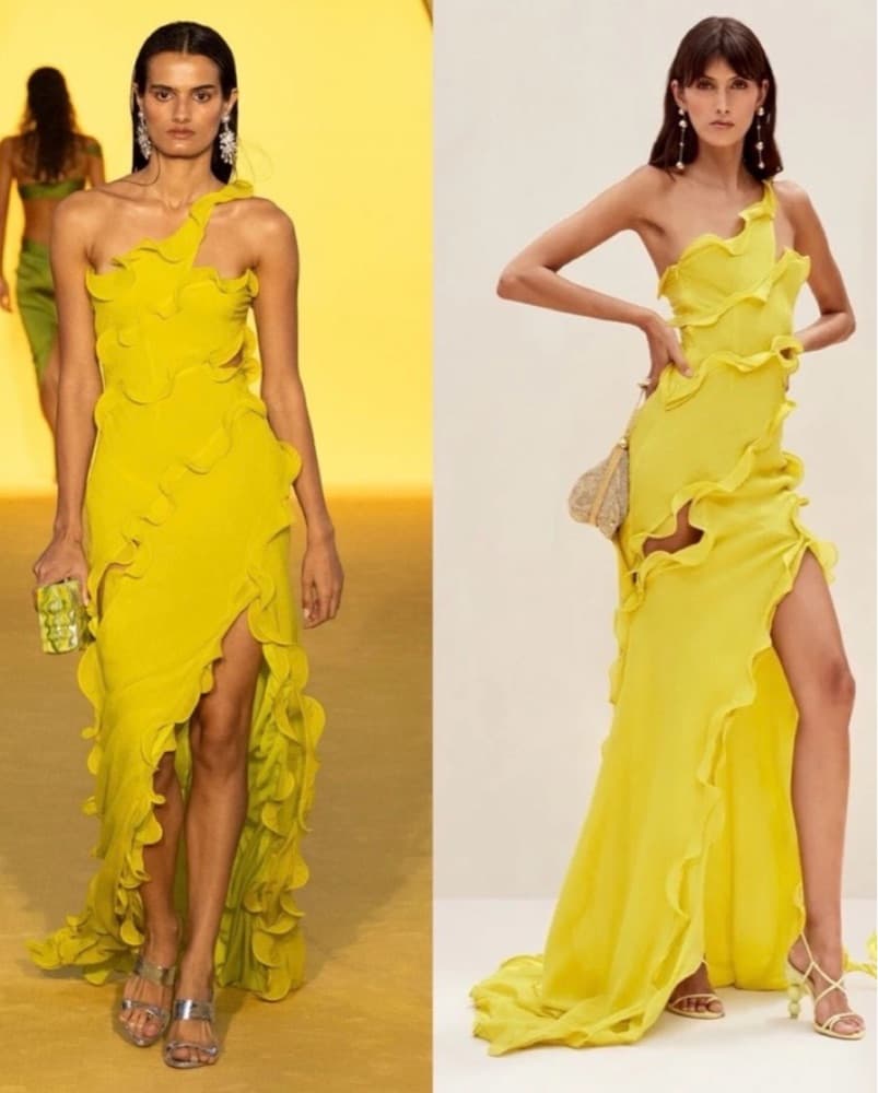 Cult Gaia Yellow micola Gown - Image 3
