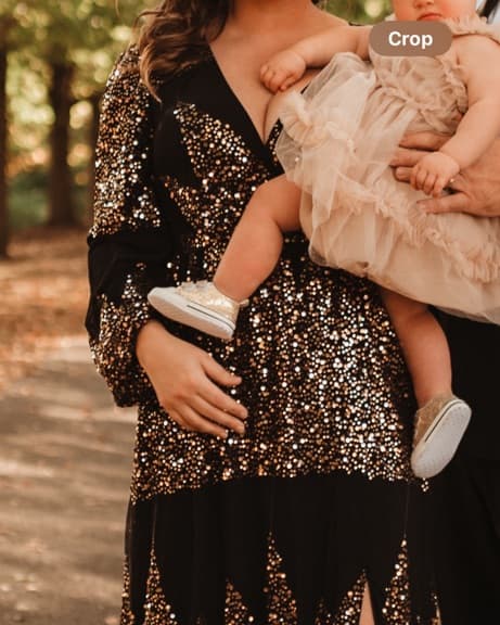 Black And Gold Formal Sequin Maxi Dress - Image 3