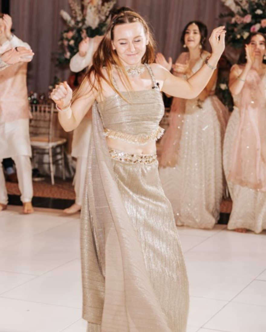 Gold Embellished Lengha - Image 3