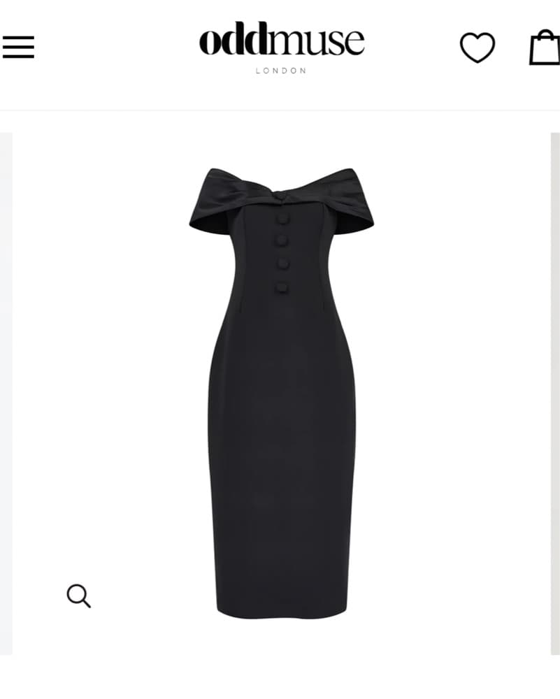 Black Odd Muse Cocktail Dress - Image 2