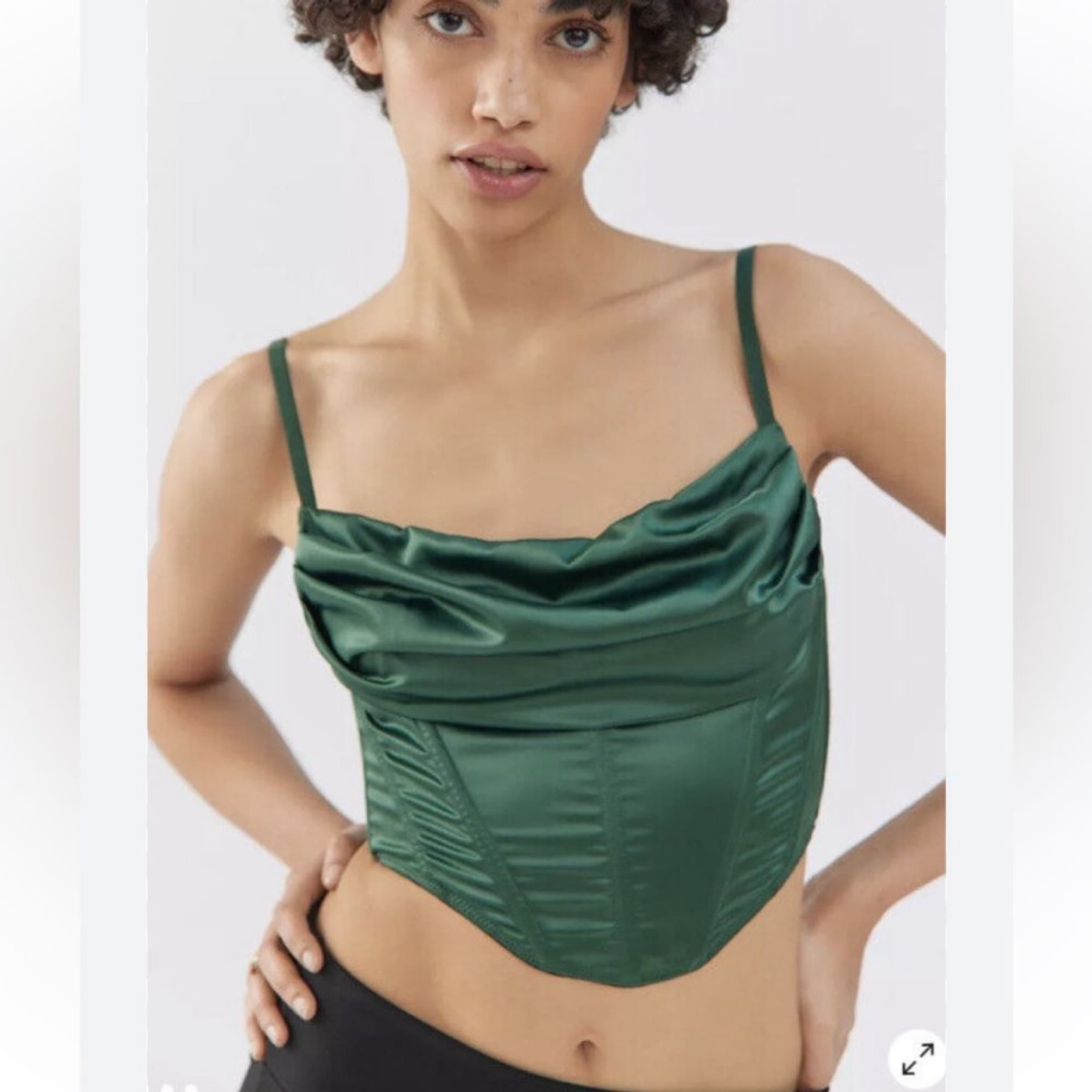 Urban Outfitters Green Corset Top - Image 2