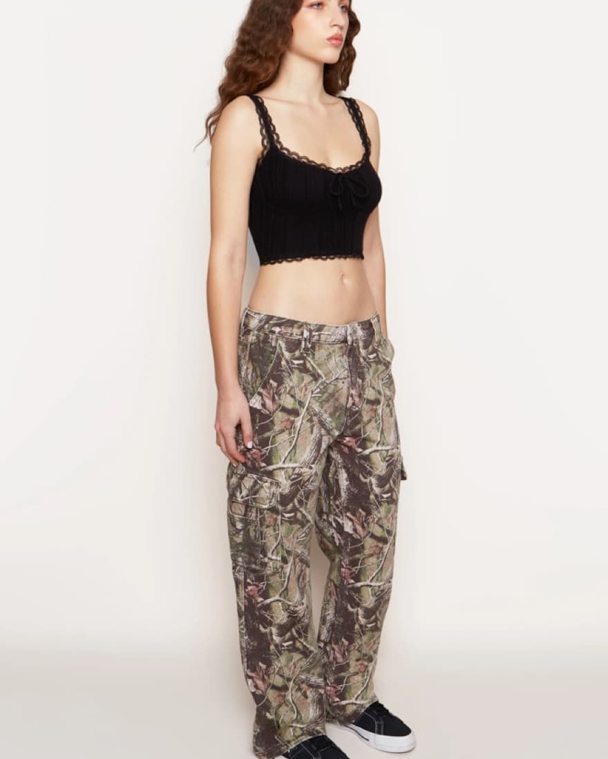 Danielle Guizio Camo Cargo Pants - Image 3