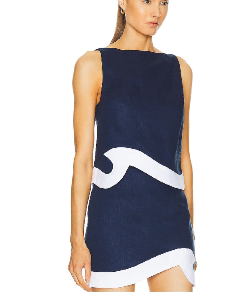 Staud Navy And White Wave Set - Image 3