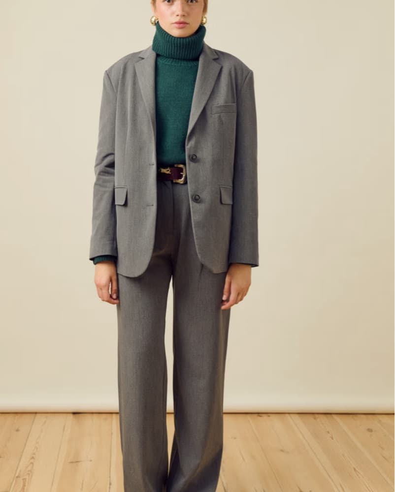 Djerf Avenue Forever Blazer In Gray - Image 4