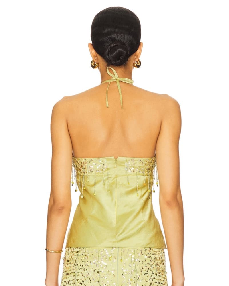 Asta Resort Hand Beaded Halter Neck Top - Image 4