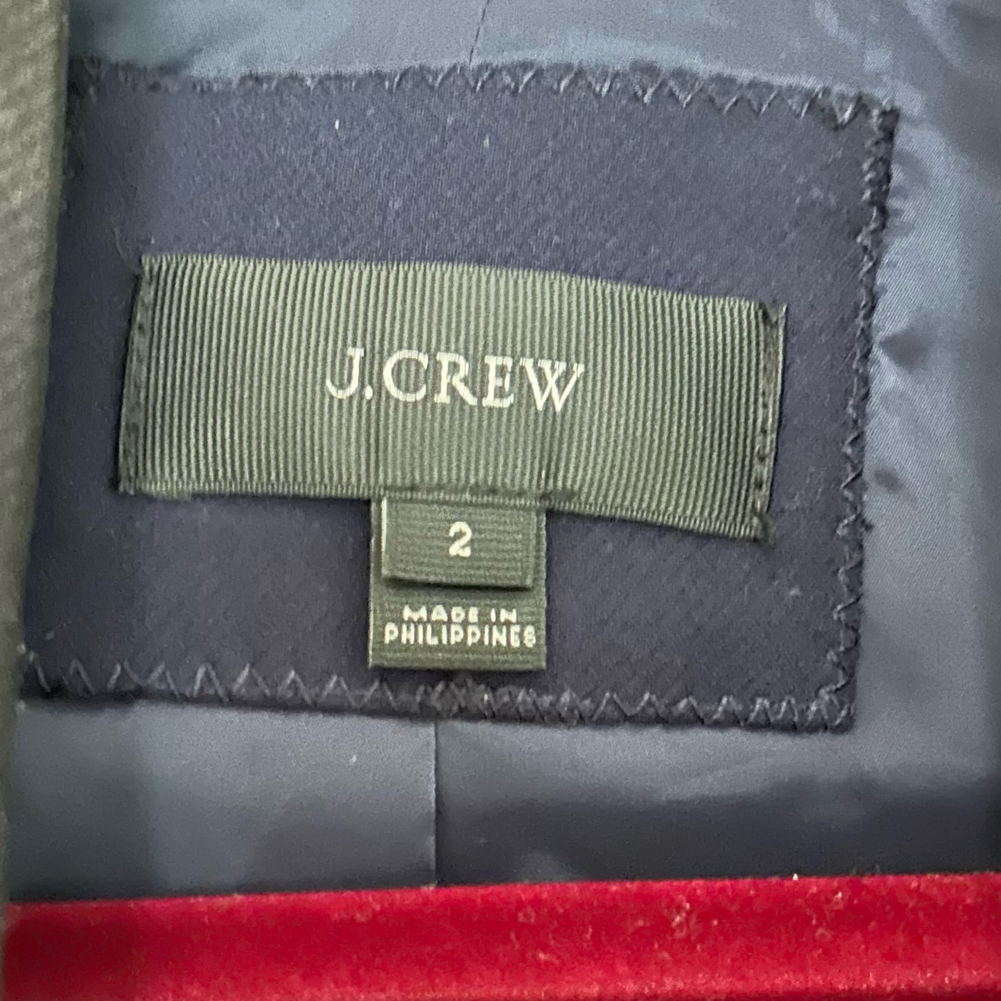 J. Crew navy blue and black crepe blazer - Image 4
