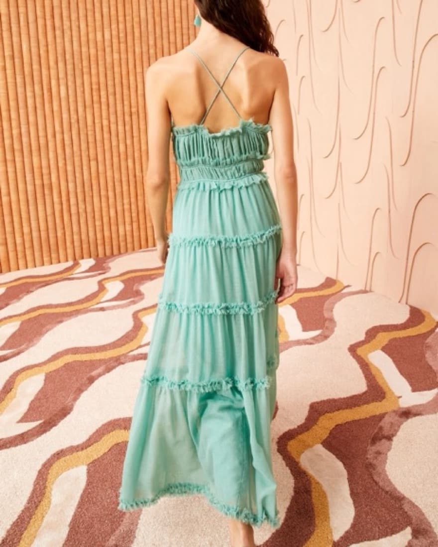 Ulla Johnson Sea Foam Shyla Gown - Image 5