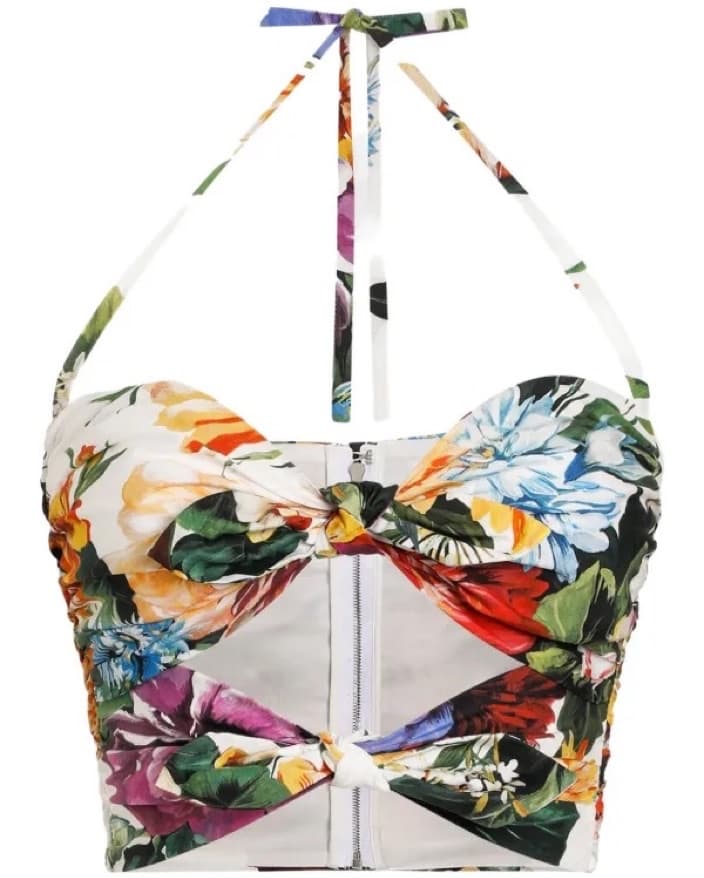Dolce Floral Halter Midi Dress Set - Image 1