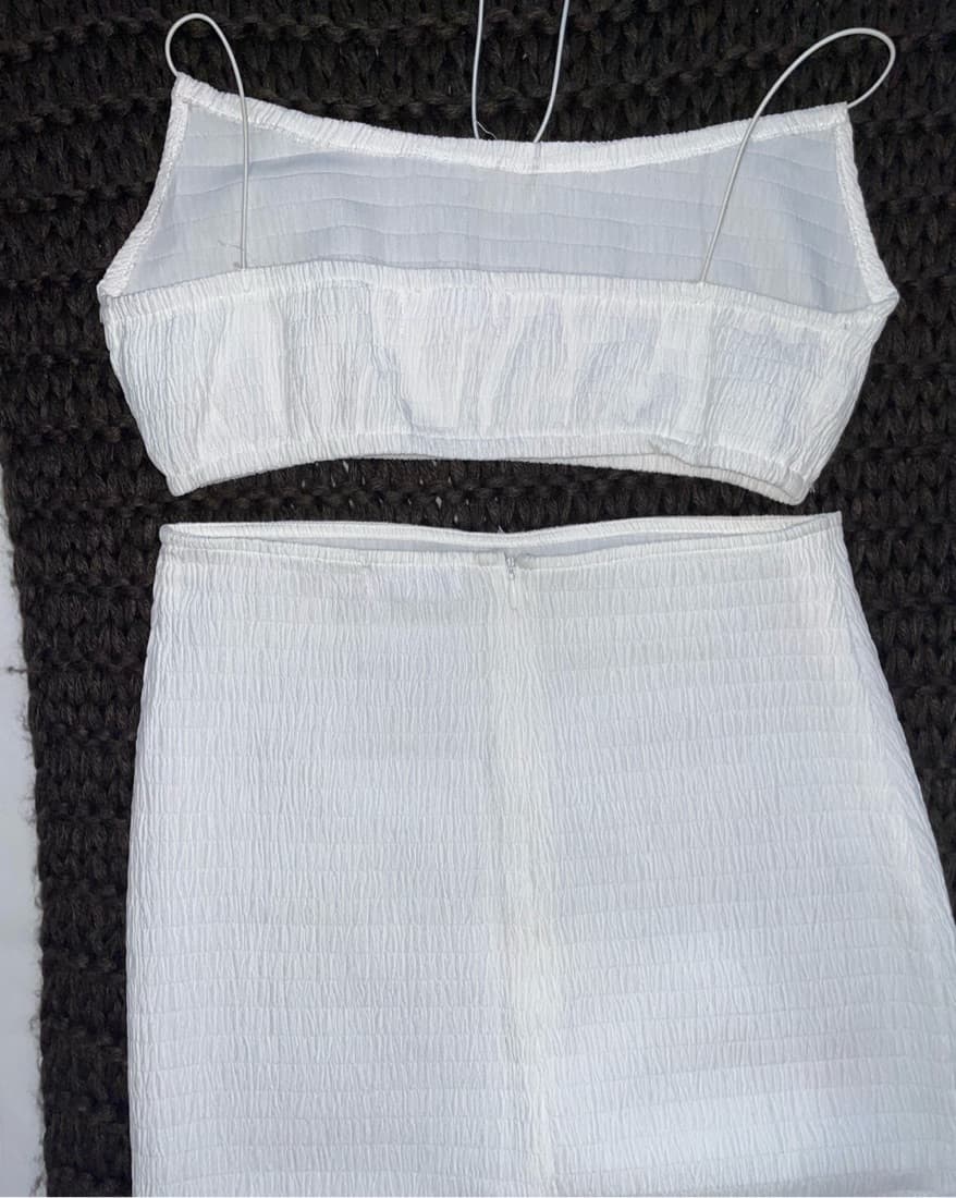 White Skirt And Top Set - Image 4