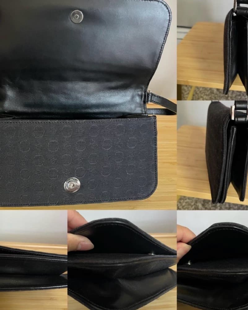 Vintage Celine C Macadam Denim Mini Bag - Image 3
