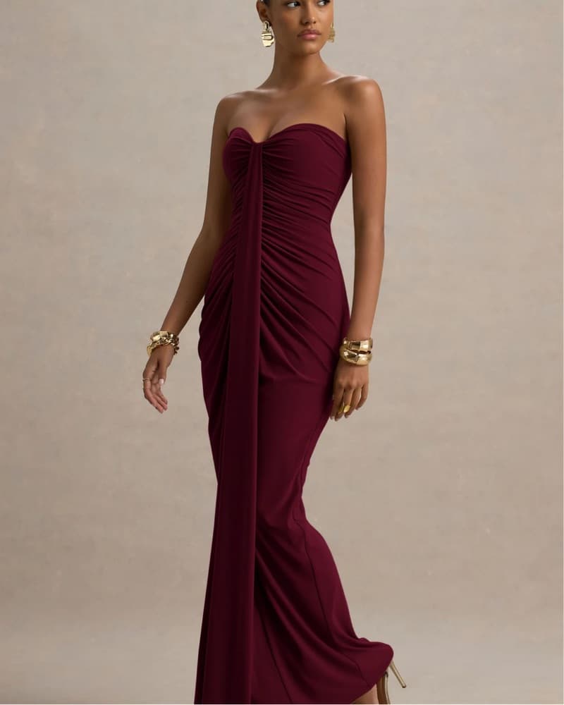 Maroon Dress - Image 4