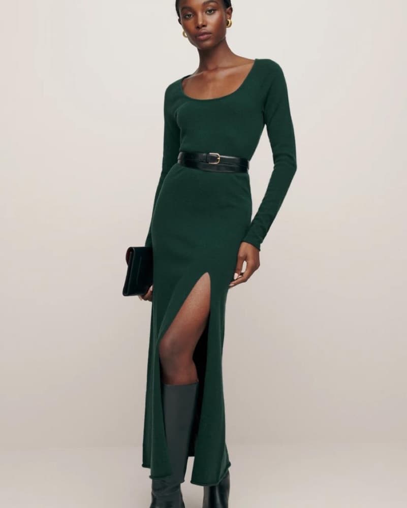 Reformation Jennita Cashmere Maxi Dress - Image 1