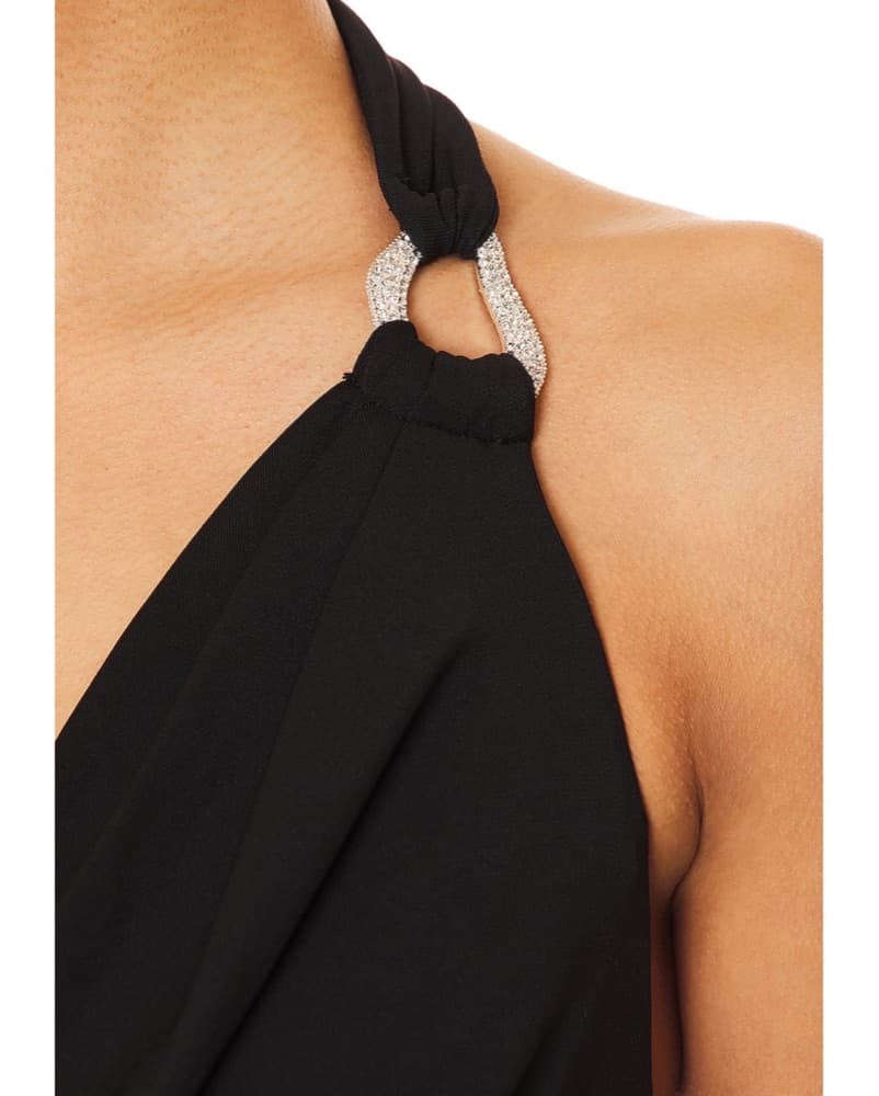 Camila Coelho Revolve Black Cutout Gown - Image 4