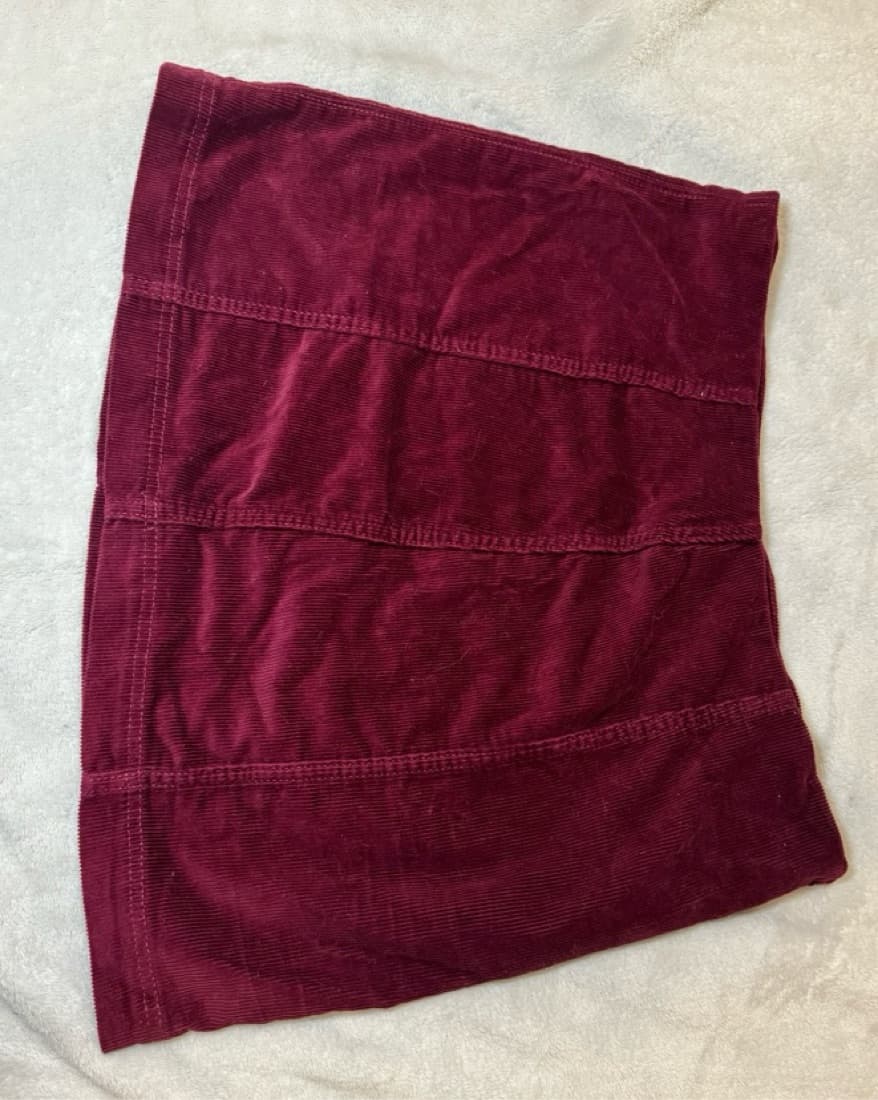Red Corduroy Wild Fable Skirt - Image 2