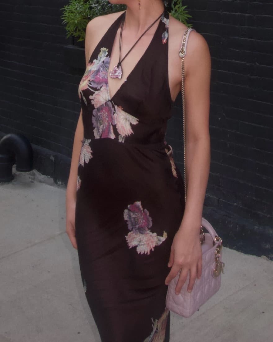 Dana Foley Vintage Halter Neck Dress  - Image 2