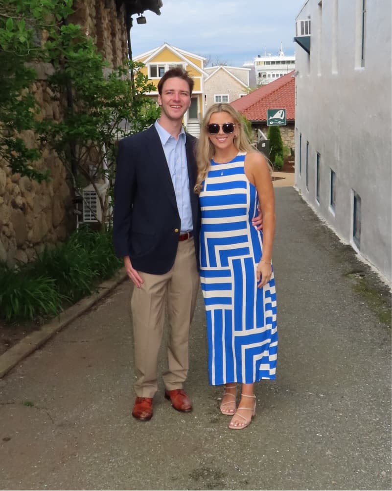 Donna Morgan Striped Maxi - Image 1