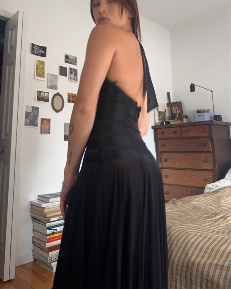 2000s BCBG Black Halter Dress  - Image 4