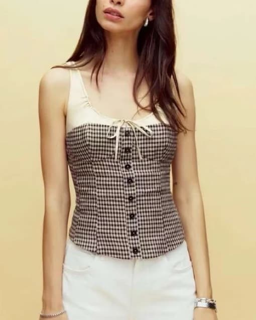 Reformation Beverly Linen Top - Image 1
