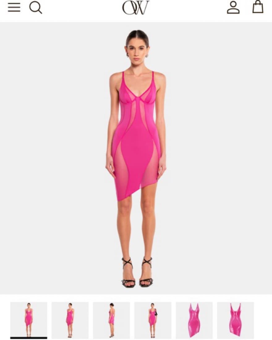 OW Collection Swirl Mini Dress  - Image 1
