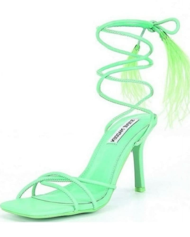 Steve Madden Lime Lace-Up Sandals - Image 1