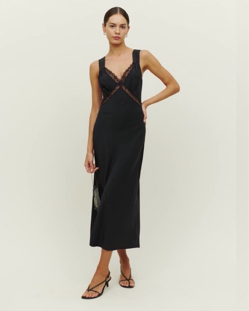 Reformation Provence Silk Dress - Image 1