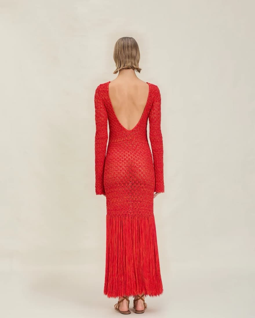 Devon Windsor Red Callista Dress - Image 3