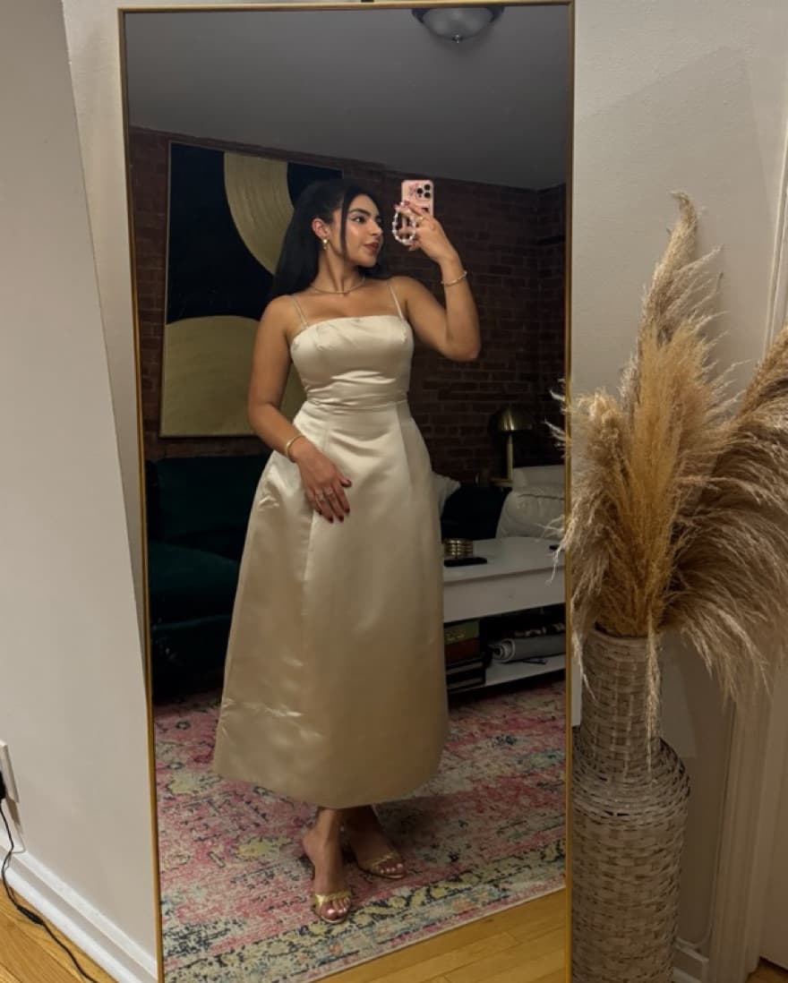 Reformation Champagne Dress Size 8 - Image 2