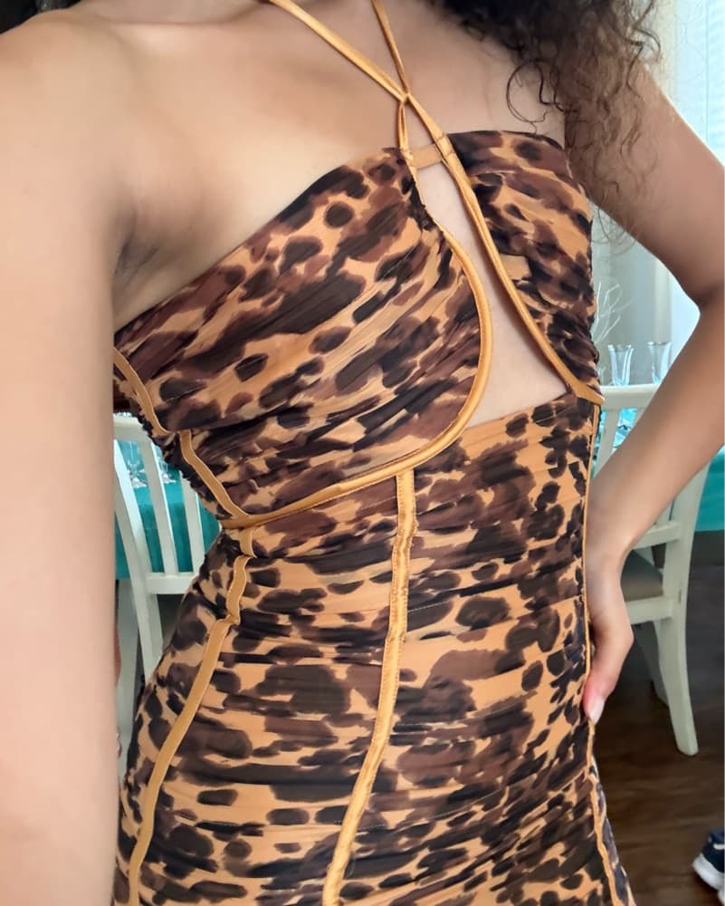 Bandage Cheetah Dress ASOS - Image 2