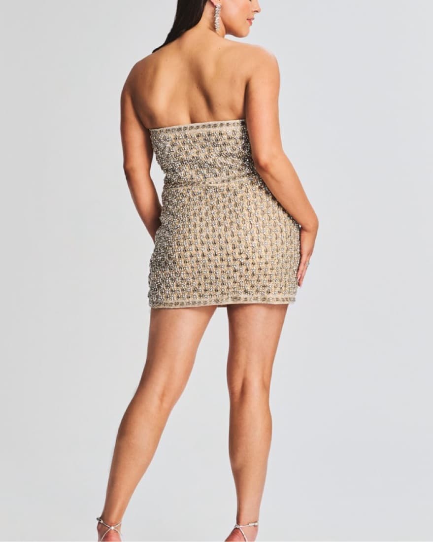 Retrofete Gold Shell Dress - Image 2