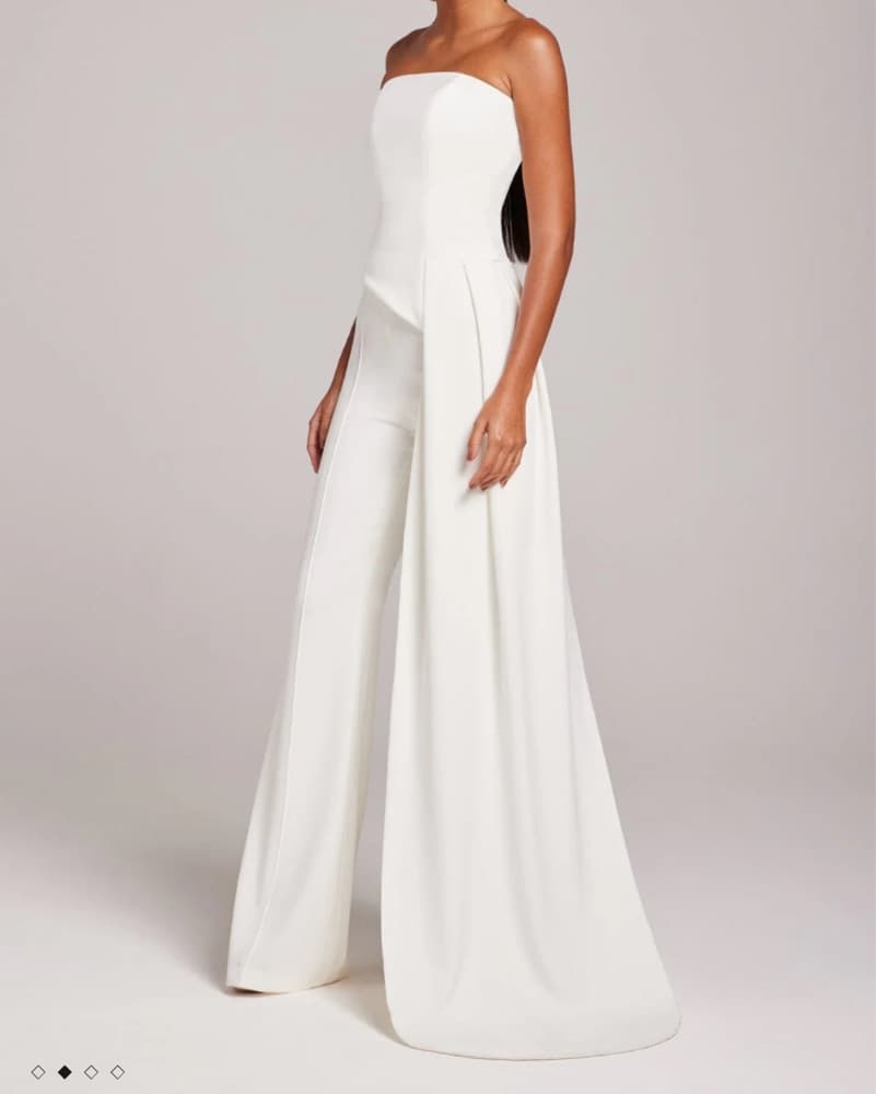White Evening Top - Modern bridal top - Image 2