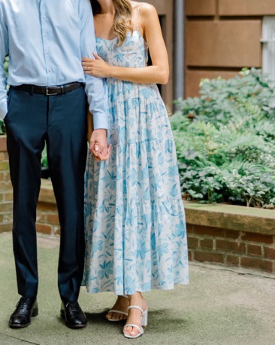 WAYF - Smocked Tiered Maxi Dress - Image 1