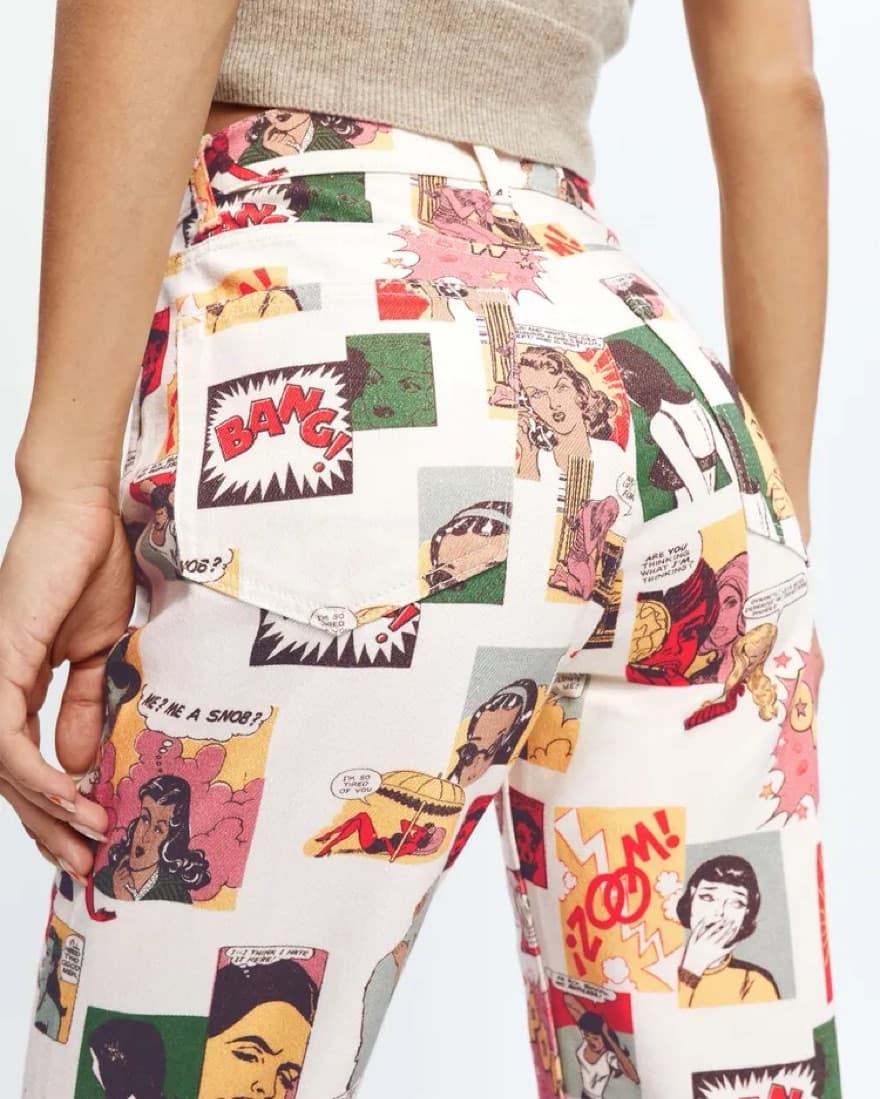 Comic High Rise Straight Jeans - Image 1