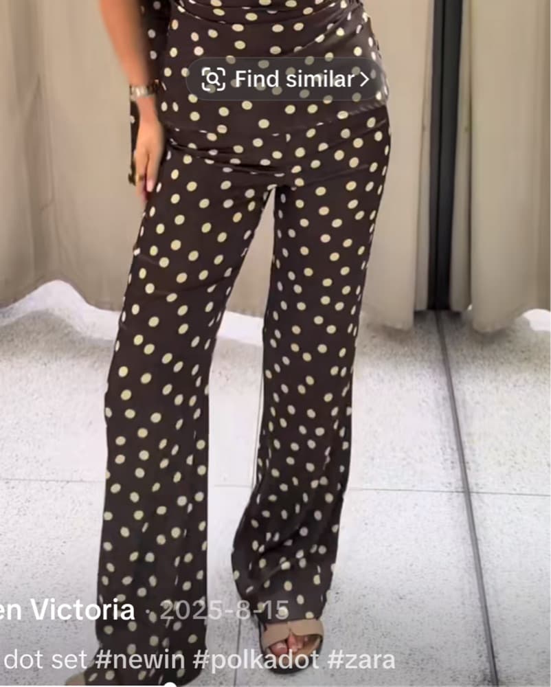 Polka Dot Satin Pant - Image 5