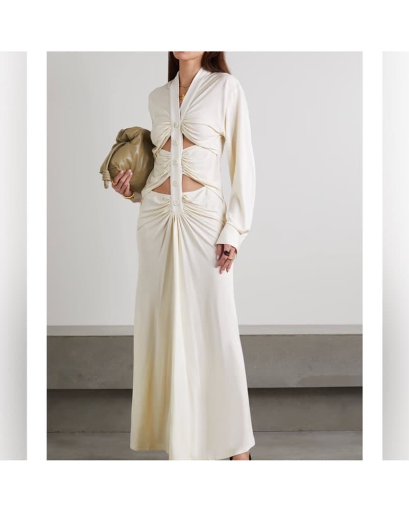 CHRISTOPHER ESBER Cutout ruched jersey m - Image 1
