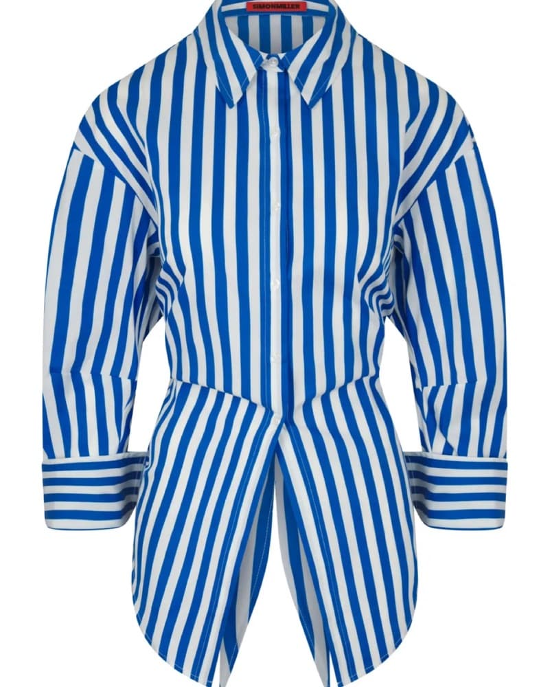 Simon Miller Ayre Cropped Poplin Top - Image 2